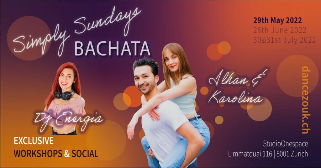 Simply Sundays - Bachata - May 2022 9 2022 05 29 SSB03 IlhanKarolina FLYER